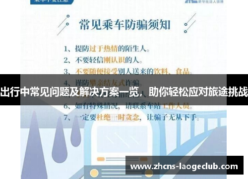 出行中常见问题及解决方案一览,助你轻松应对旅途挑战