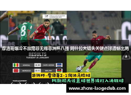 摩洛哥爆冷不敌南非无缘非洲杯八强 阿什拉夫错失关键点球遗憾出局 摩洛哥爆冷不敌南非无缘非洲杯八强 阿什拉夫错失关键点球遗憾出局